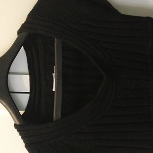 Women's black long Calvin Klein sweater dress size medium
